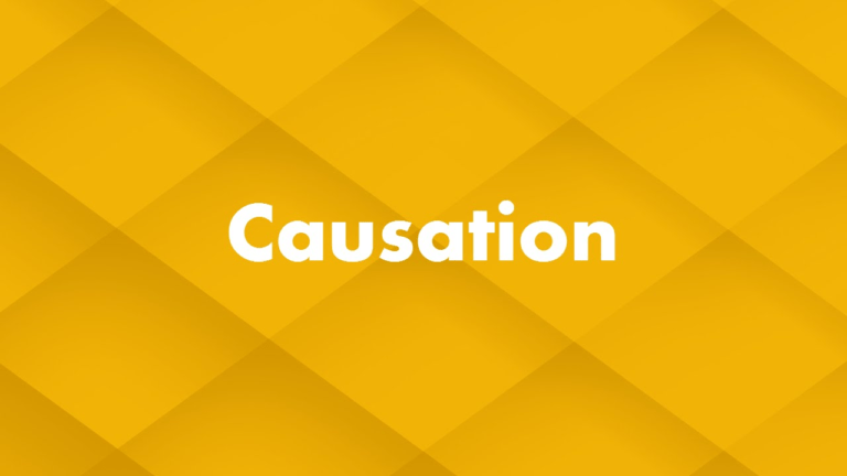 How is causation determined in a case?