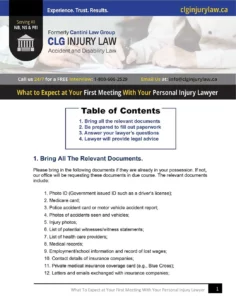 What to Expect at Your First Meeting With a Personal Injury Lawyer 1