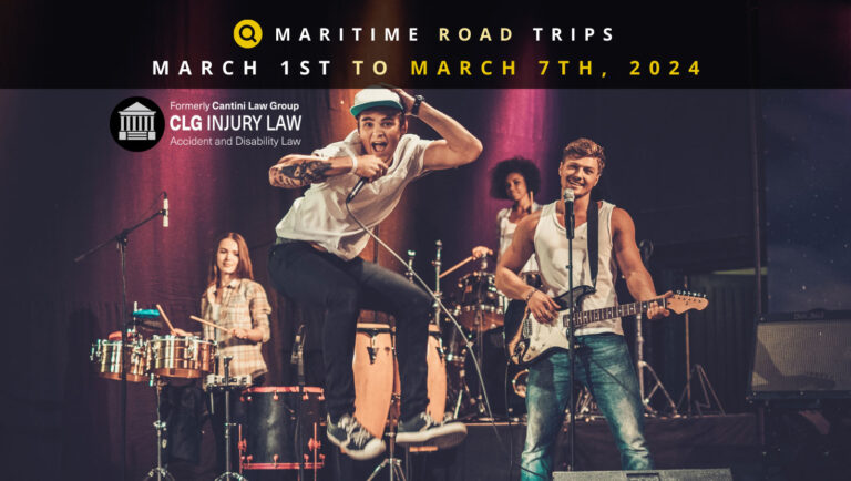 Continue on our journey of Maritime winter adventures as we navigate through Maritime Road Trips – Destination Drives for the Week of March 1st to March 7th, 2024. A band rocking out on a stage