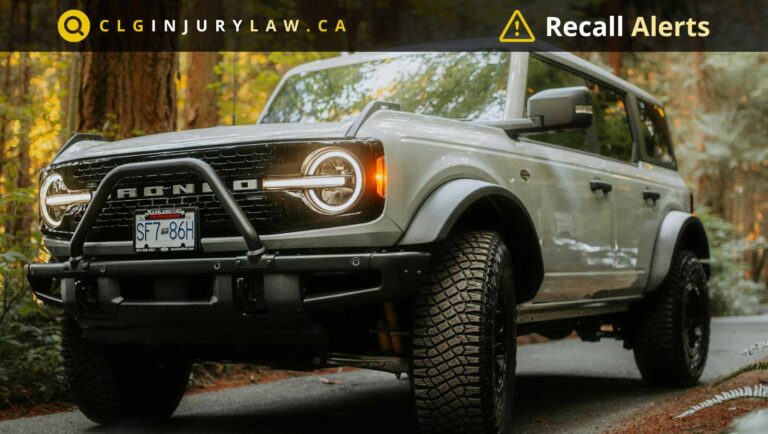 2023 Ford bronco that is subject to Recall in Canada