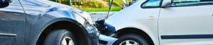 Two cars crashing